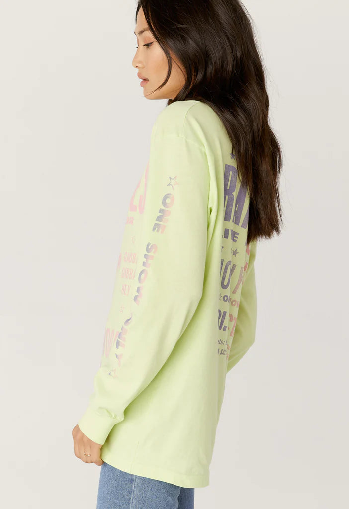 Ramones Hollywood Oversized Tee - Acid Yellow by DayDreamer — view 3
