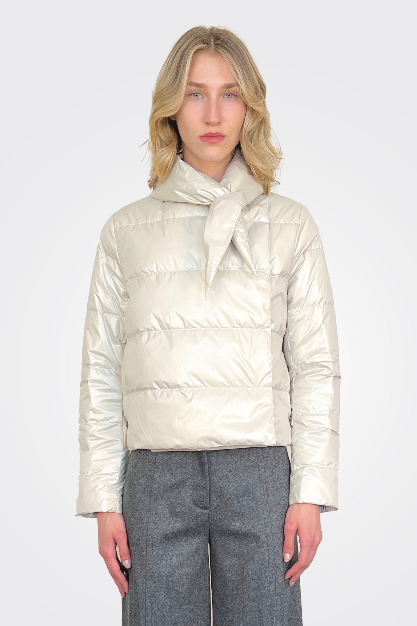 Padded Down Jacket - Pumice by Liviana Conti | 25 South Boutiques