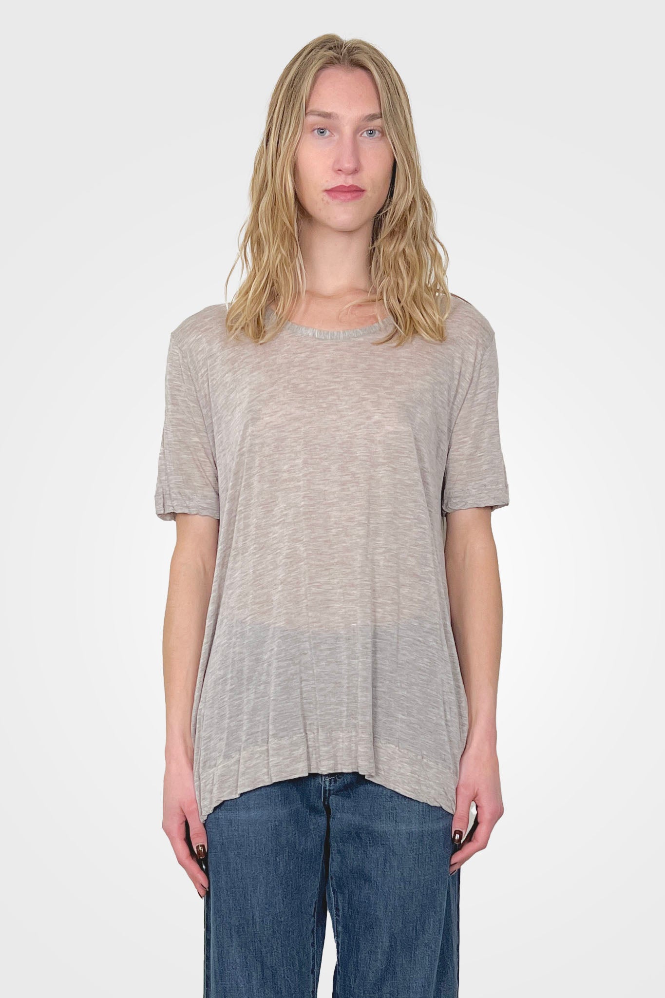 Long Short Sleeve Blouse - Latte by Private 0204 | 25 South Boutiques