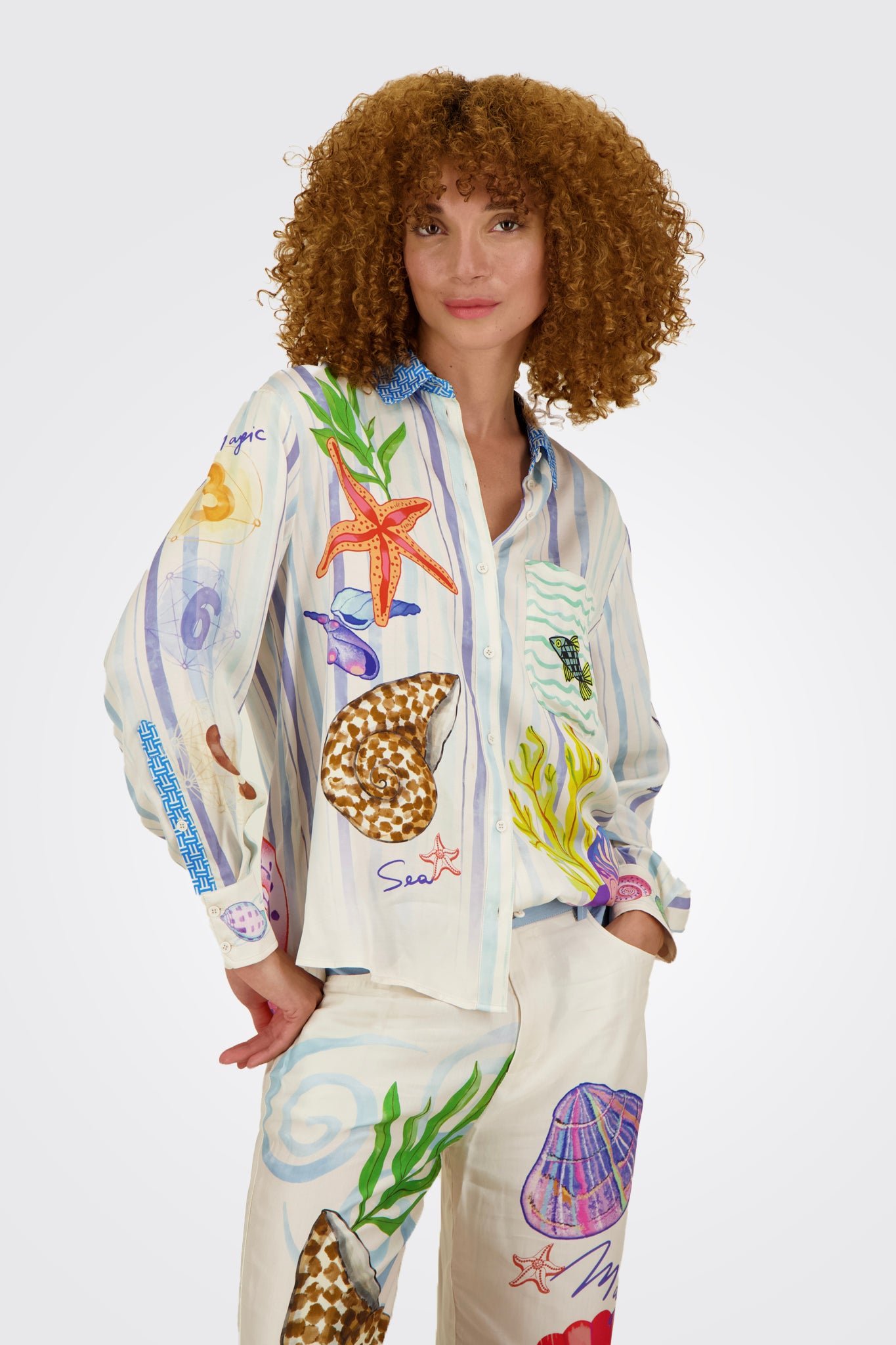 Isabel Printed Shirt - Magic Ocean by Me369 | 25 South Boutiques