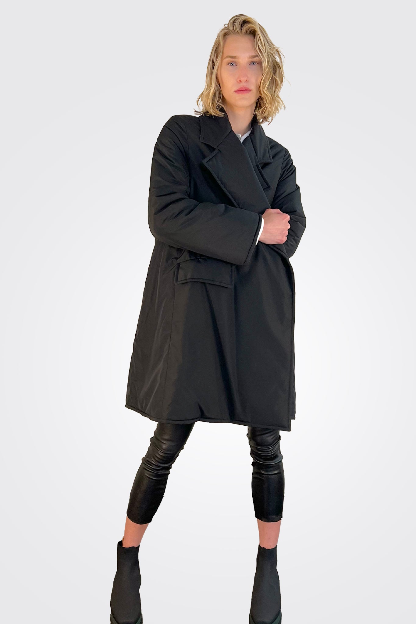 Oversized Jacket - Nero by Malloni — view 4