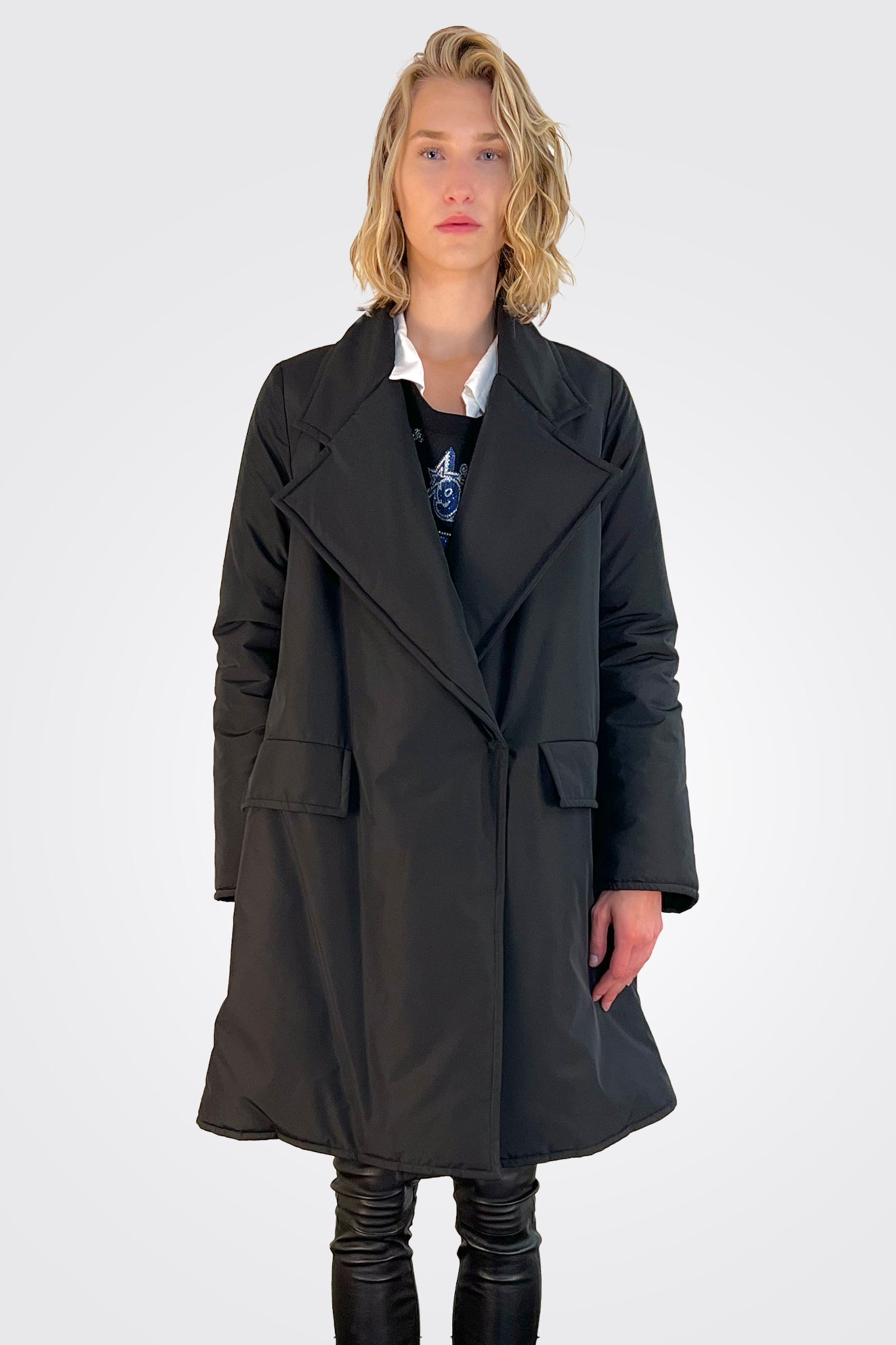 Oversized Jacket - Nero by Malloni — view 5