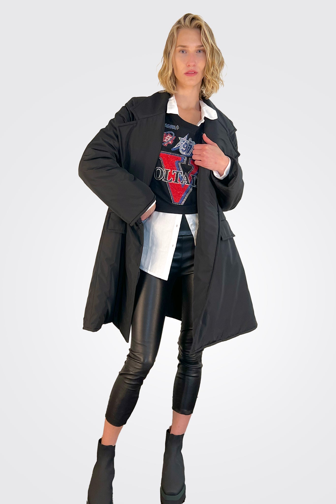 Oversized Jacket - Nero by Malloni | 25 South Boutiques