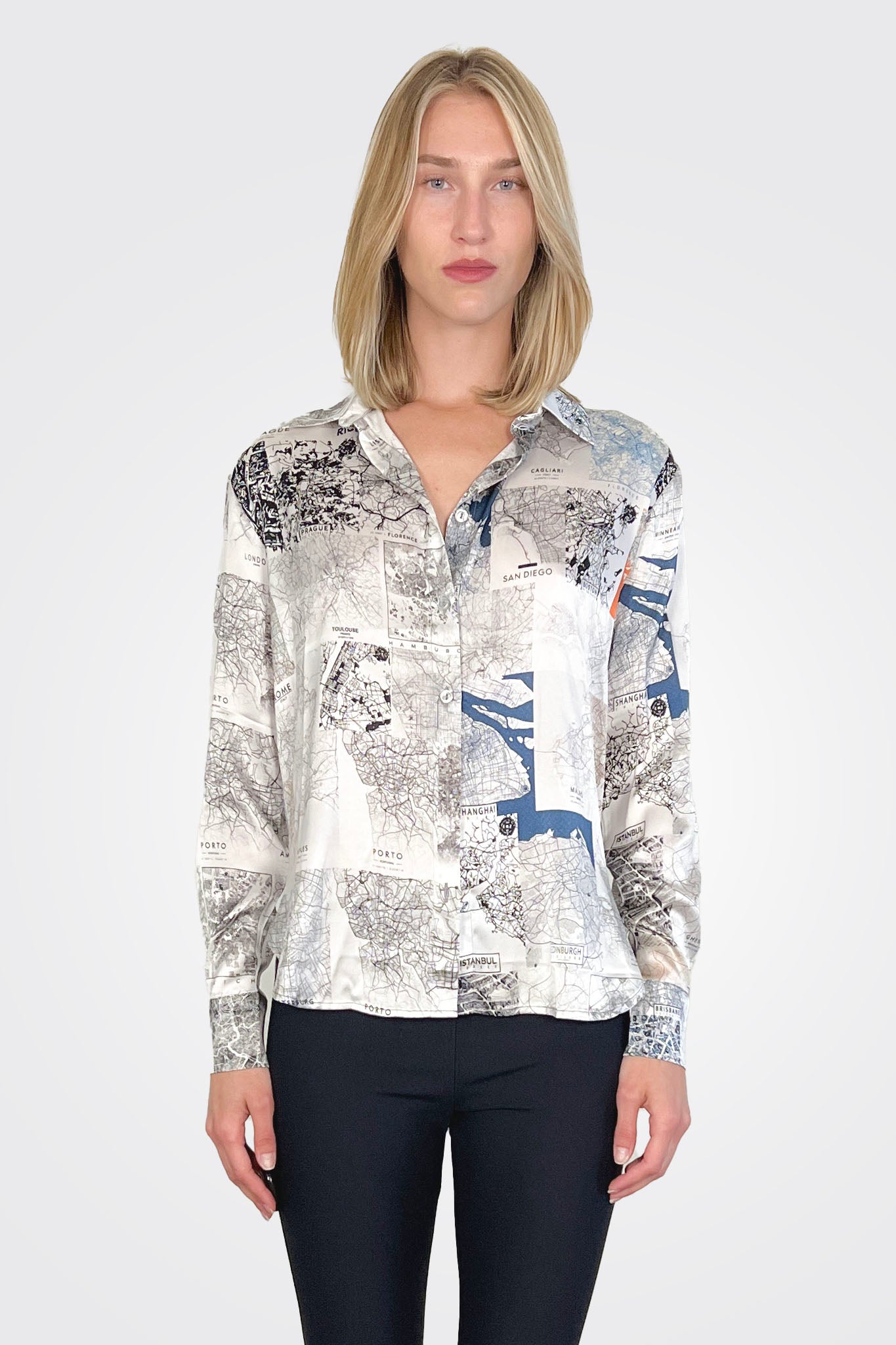Heather Blouse - Maps by Unbreakable Evolution | 25 South Boutiques
