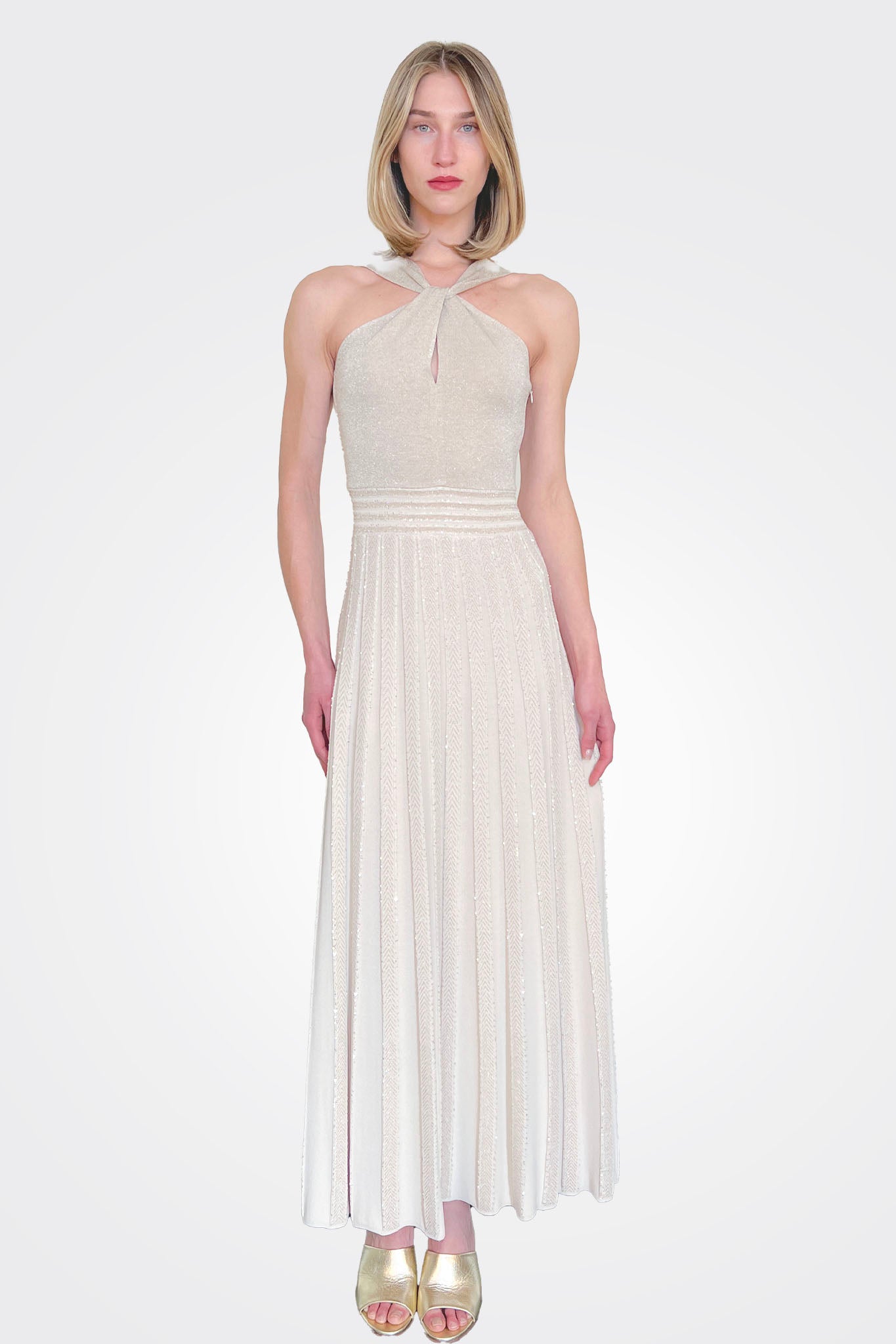 Twist Neckline Dress - Marmo by D. Exterior | 25 South Boutiques