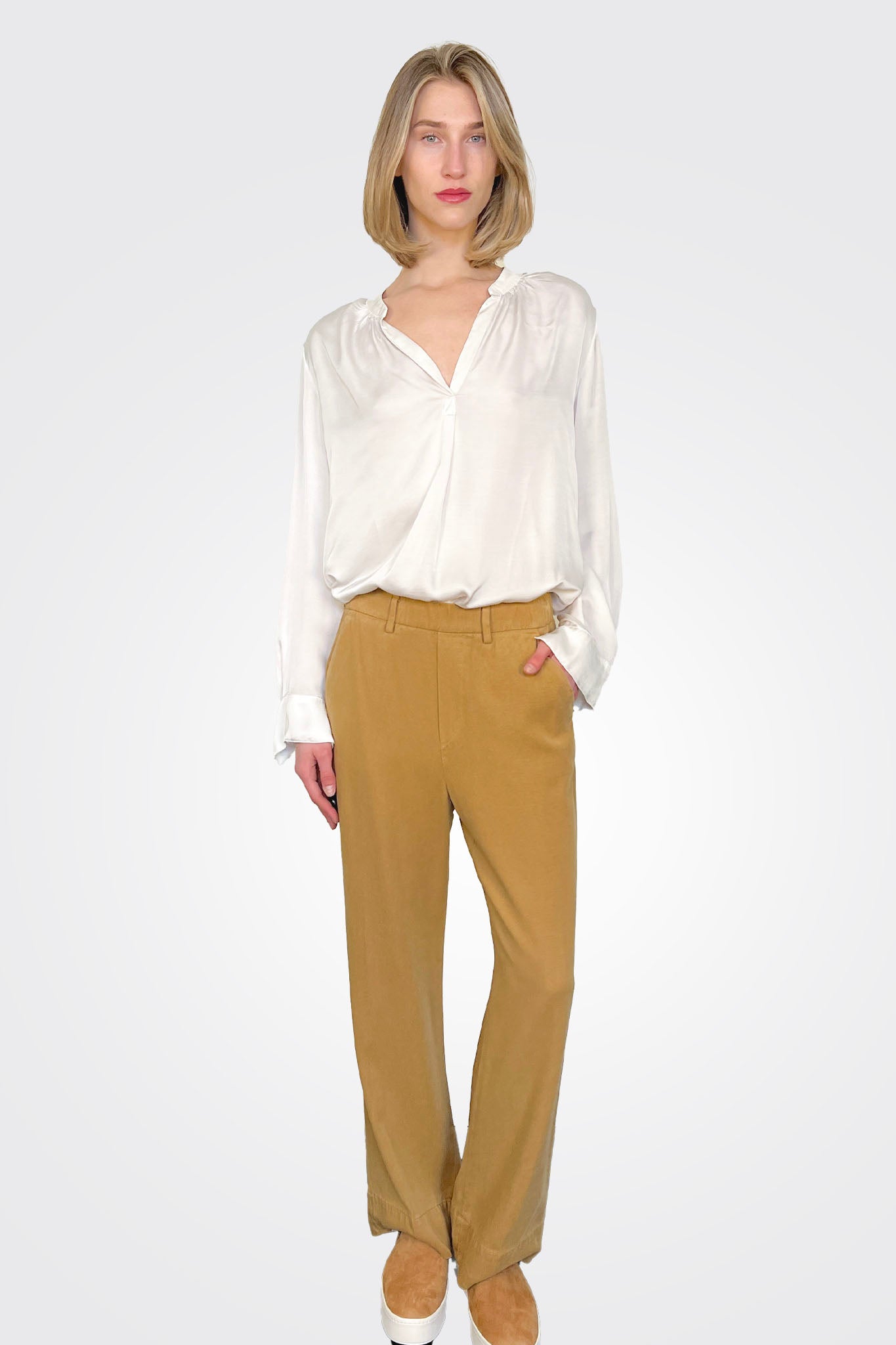 New York Cozy Straight - Camel by Masons | 25 South Boutiques