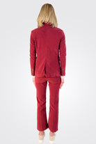 Olivia Velvet Trousers - Ruby by Masons — view 3