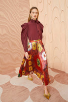 Rami Skirt - Medallion Red by Ulla Johnson | 25 South Boutiques