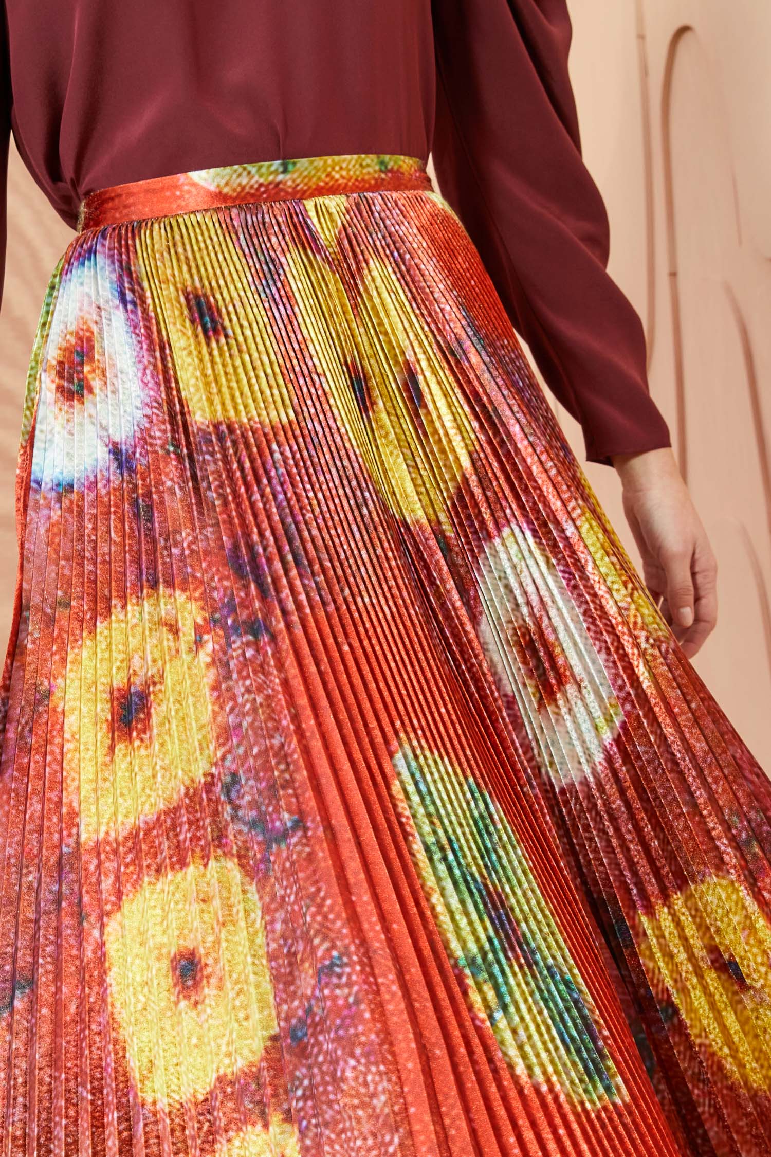 Rami Skirt - Medallion Red by Ulla Johnson — view 3