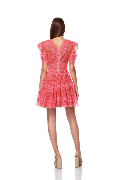 Megan Mini Dress - Coral by Bronx And Banco — alternate view