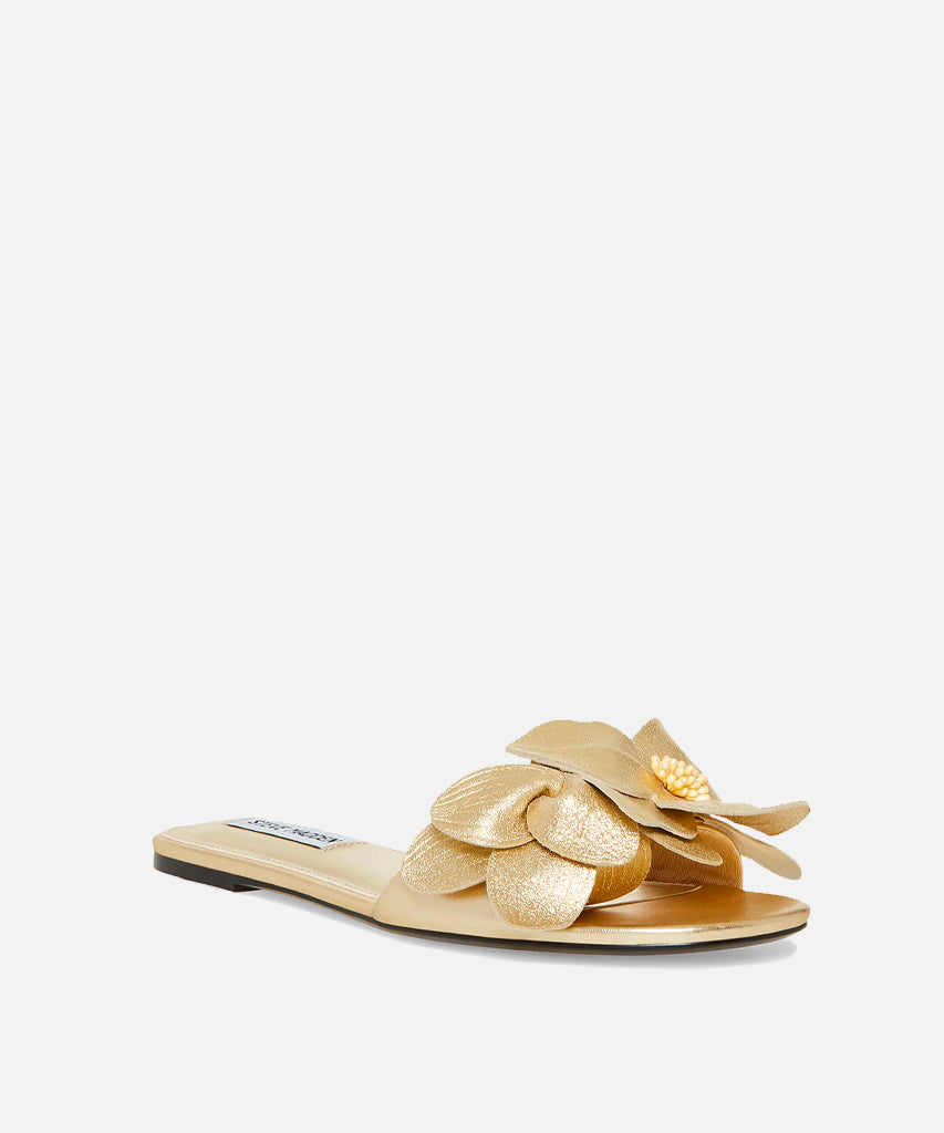 Melena Leather Sandal - Gold by Steve Madden — alternate view