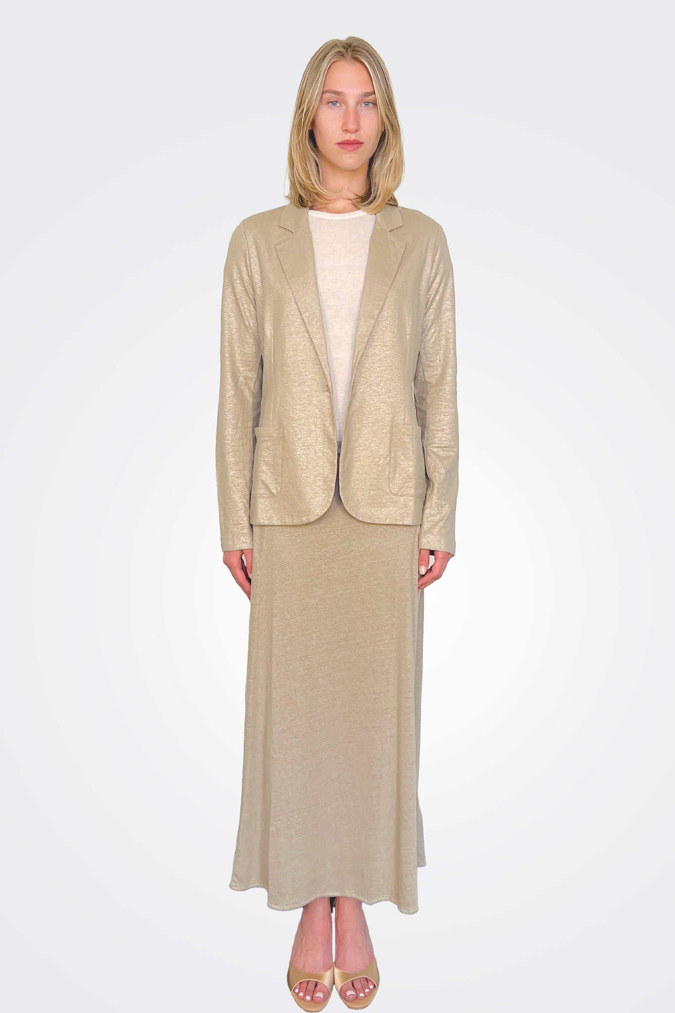 Maxi Skirt - Sable by Majestic — view 3