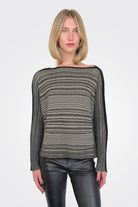 Striped Sweater - Black Storm by Matthildur | 25 South Boutiques