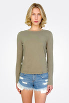 Clarissa Long Sleeve Top - Olive by Michael Stars | 25 South Boutiques