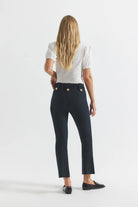 Robertson Crop Flare Trousers - Midnight by Derek Lam — view 4