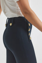 Robertson Crop Flare Trousers - Midnight by Derek Lam — view 3