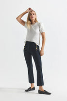 Robertson Crop Flare Trousers - Midnight by Derek Lam | 25 South Boutiques