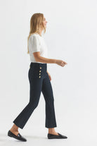 Robertson Crop Flare Trousers - Midnight by Derek Lam — alternate view