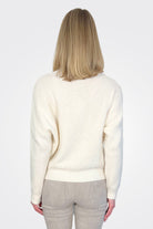 High Neck Alpaca Wool Sweater - Milk by Transit Par-Such — alternate view