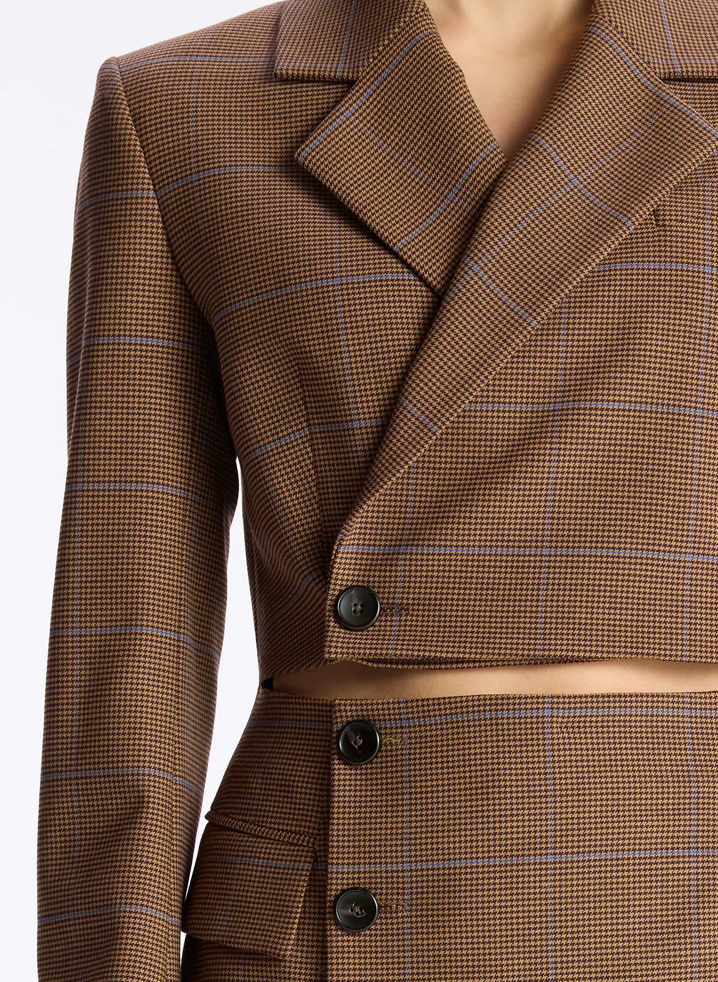 Millie Cut Out Blazer Dress - Chestnut Multi by A.L.C — alternate view