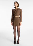 Millie Cut Out Blazer Dress - Chestnut Multi by A.L.C — view 3