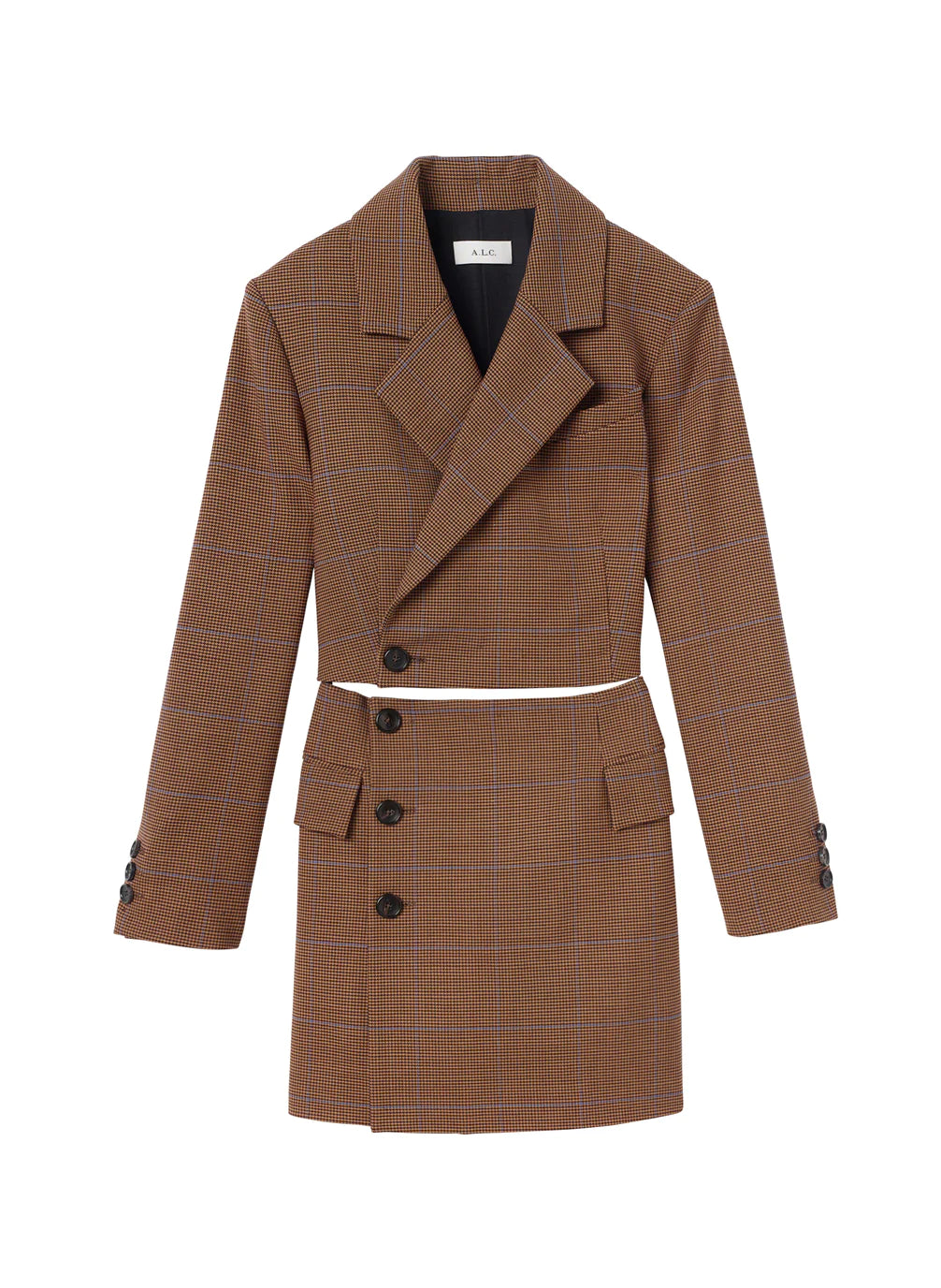 Millie Cut Out Blazer Dress - Chestnut Multi by A.L.C — view 5
