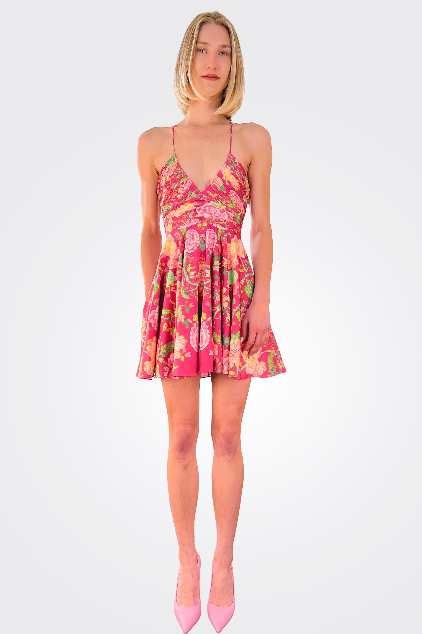 Chloe Mini Dress - Fuchsia Pink by Rococo Sand | 25 South Boutiques