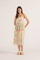Aurora Strappy Midi Dress - Patchwork by Mink Pink | 25 South Boutiques