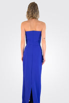 Miya Strapless Peplum Gown - Inchiostro by Chiara Boni — alternate view