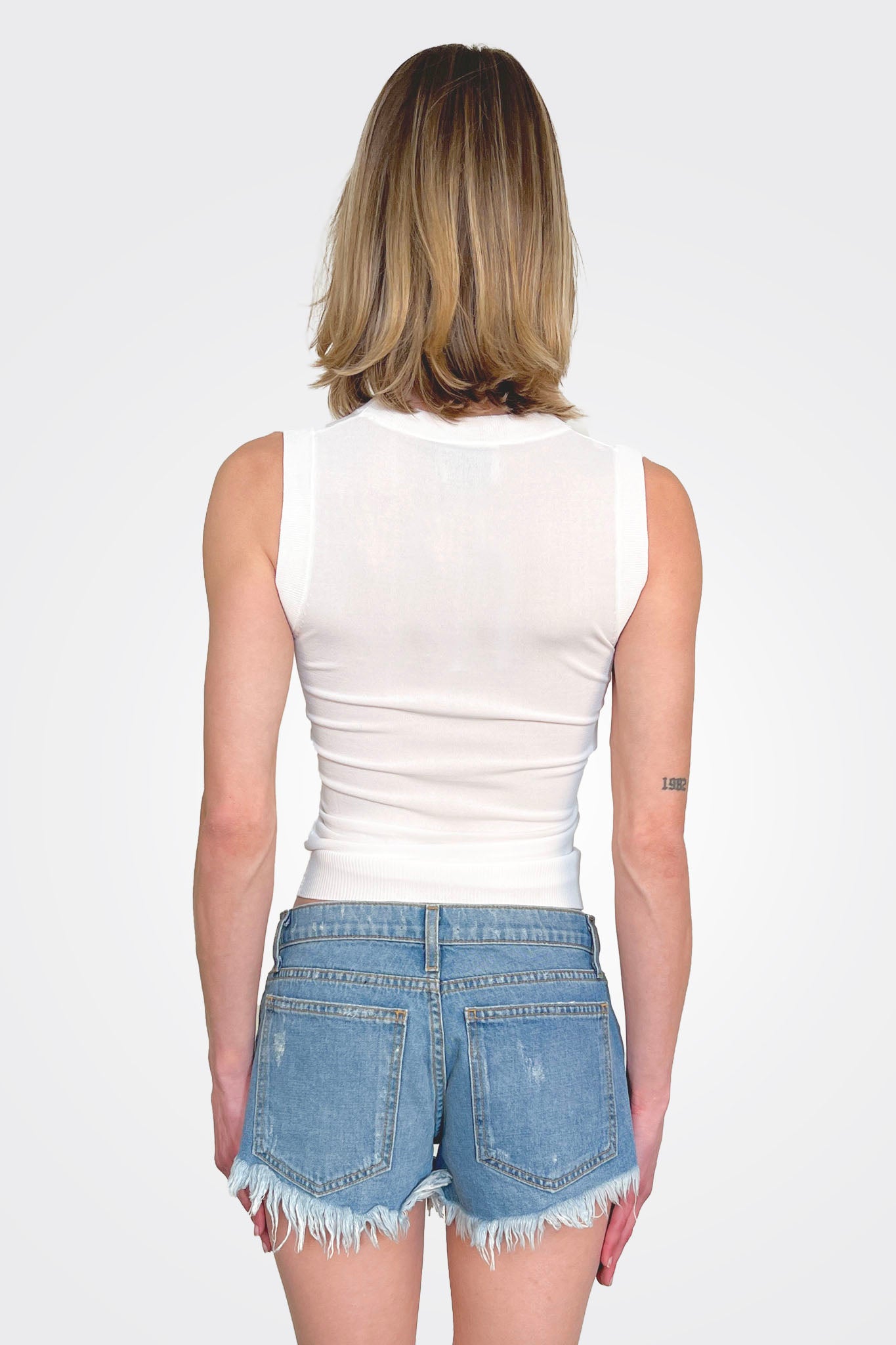 Logo Tank - White by Moschino — alternate view