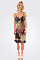 Short Slip Dress - Camo Green by Michelle Jonas | 25 South Boutiques