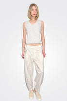 Baggy Leg Comfort Trousers - Milk by Transit Par-Such — view 3