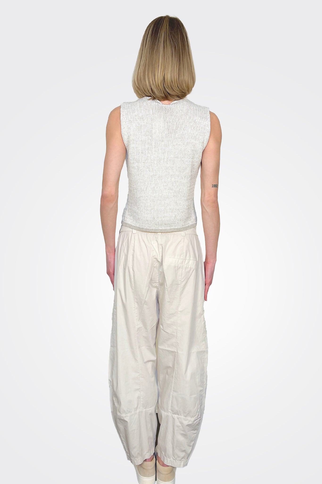 Baggy Leg Comfort Trousers - Milk by Transit Par-Such — view 4
