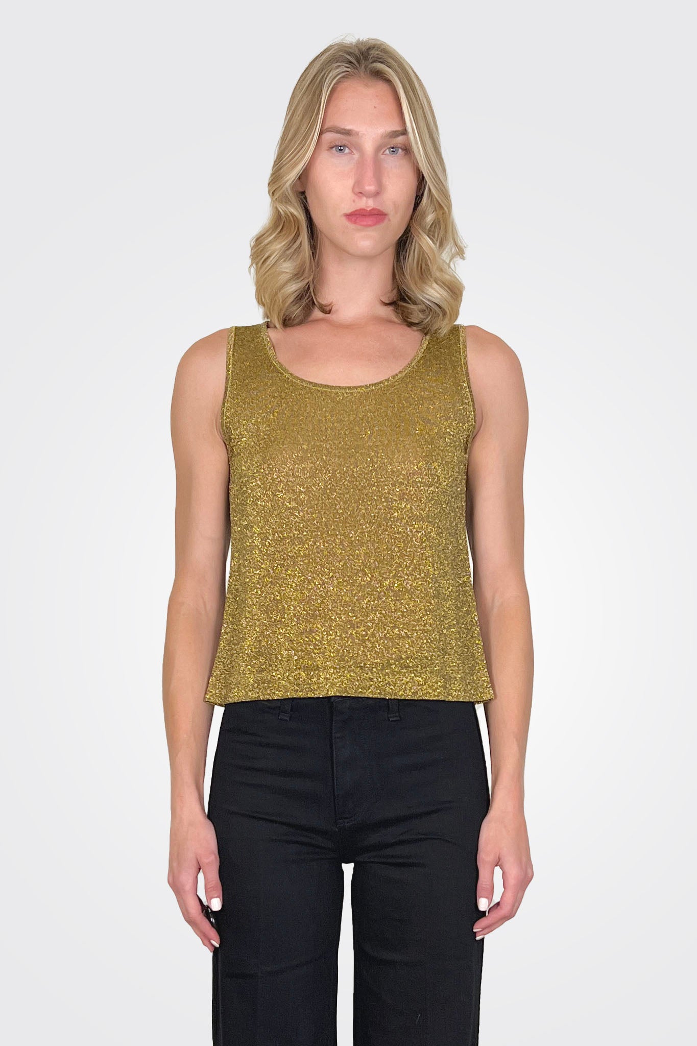 Gala Lurex Tank - Gold by Maison Lurex | 25 South Boutiques