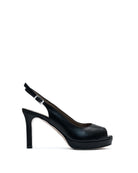 Sante Fe Open Toe Heel - Nero by Michele Lopriore | 25 South Boutiques