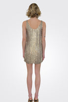Sequin Mini Dress - Gold by MLV — alternate view