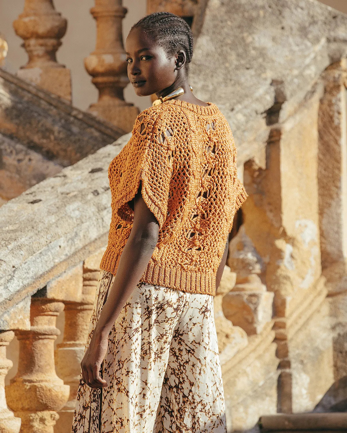 Capria Sweater - Ocre by Mes Demoiselles — view 4