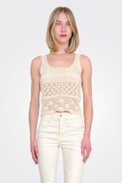 Jaime Crochet Top - Cream by Momonì | 25 South Boutiques