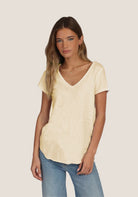 Short Sleeve Deep V Tee - Moon by Dylan | 25 South Boutiques
