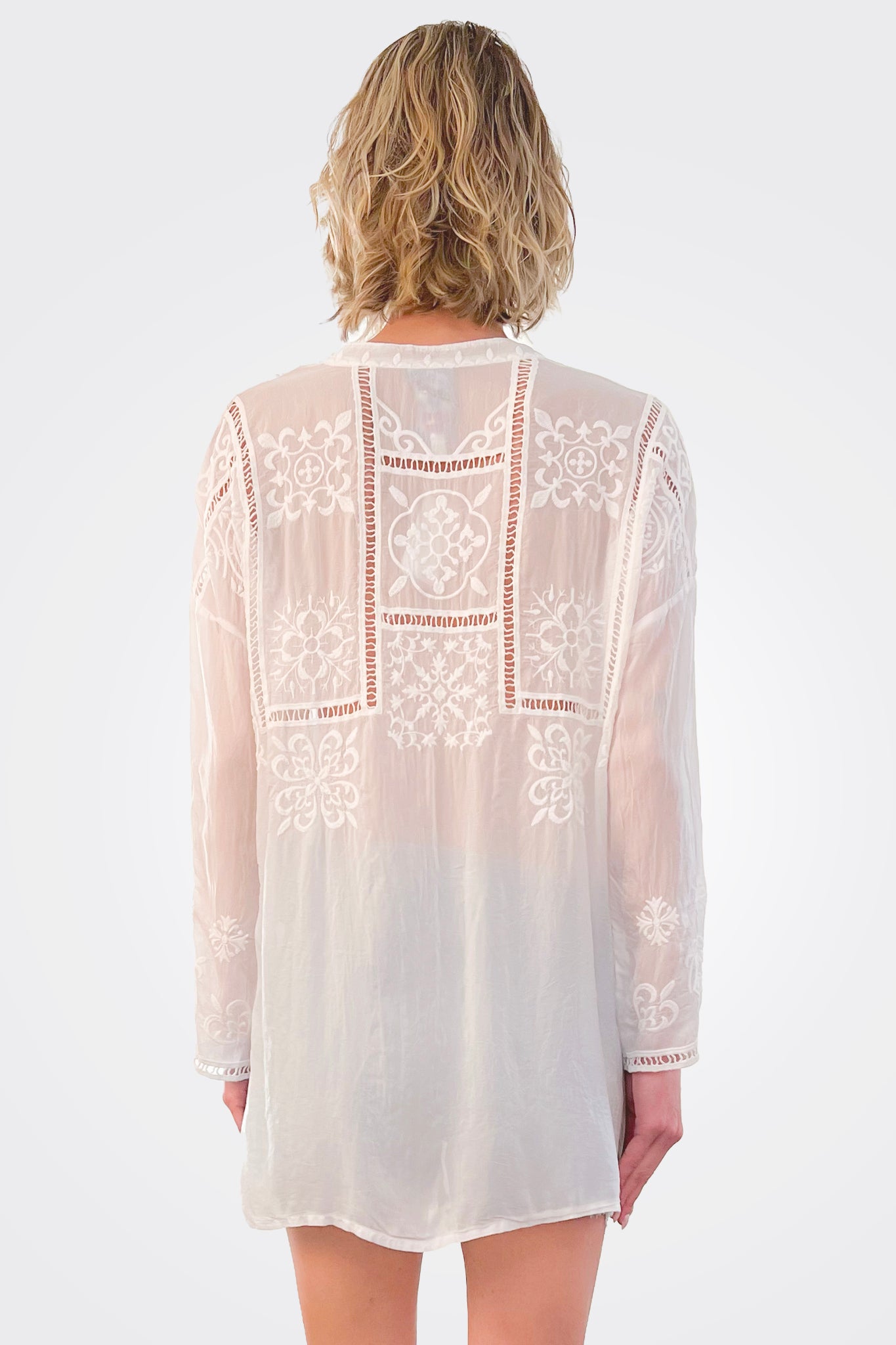 Mosaic Tunic - White by Johnny Was — view 3