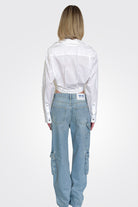 Baggy Denim Jeans - Light Blue by Moschino — view 3