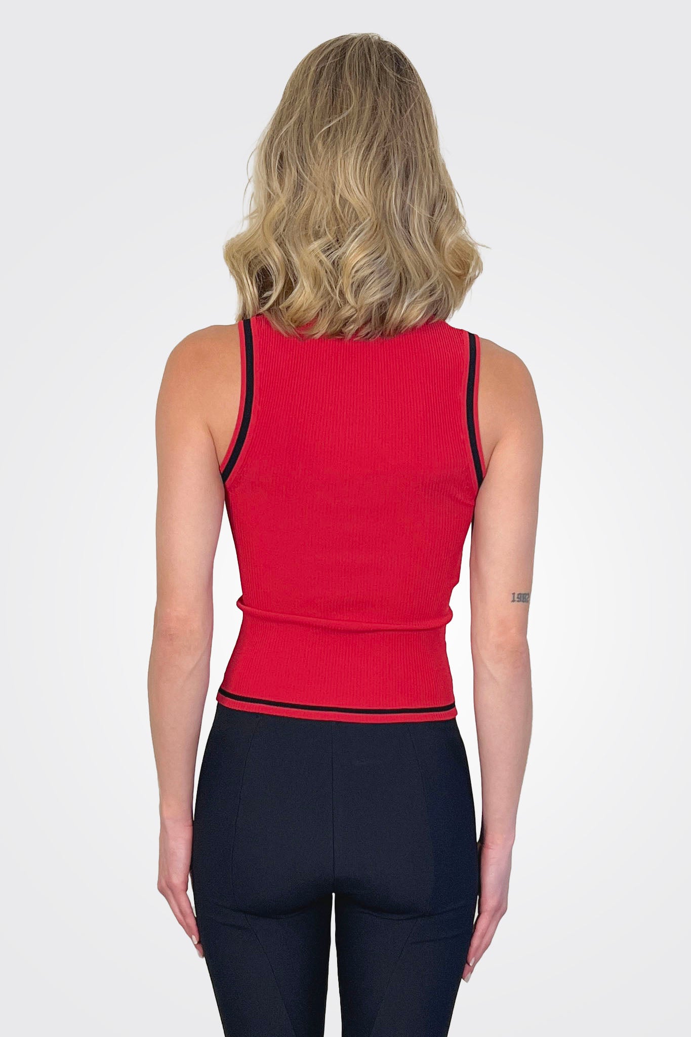 Crew Tank - Red by Moschino — alternate view