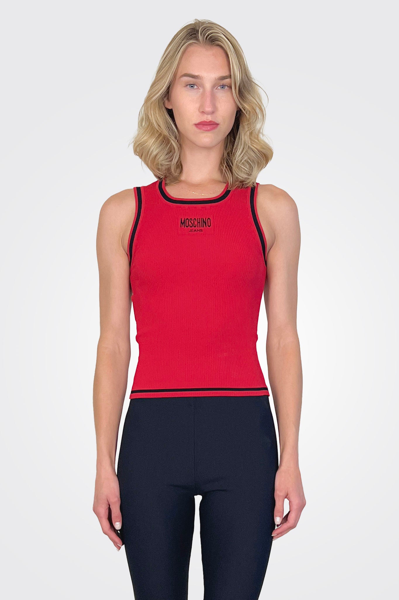 Crew Tank - Red by Moschino | 25 South Boutiques