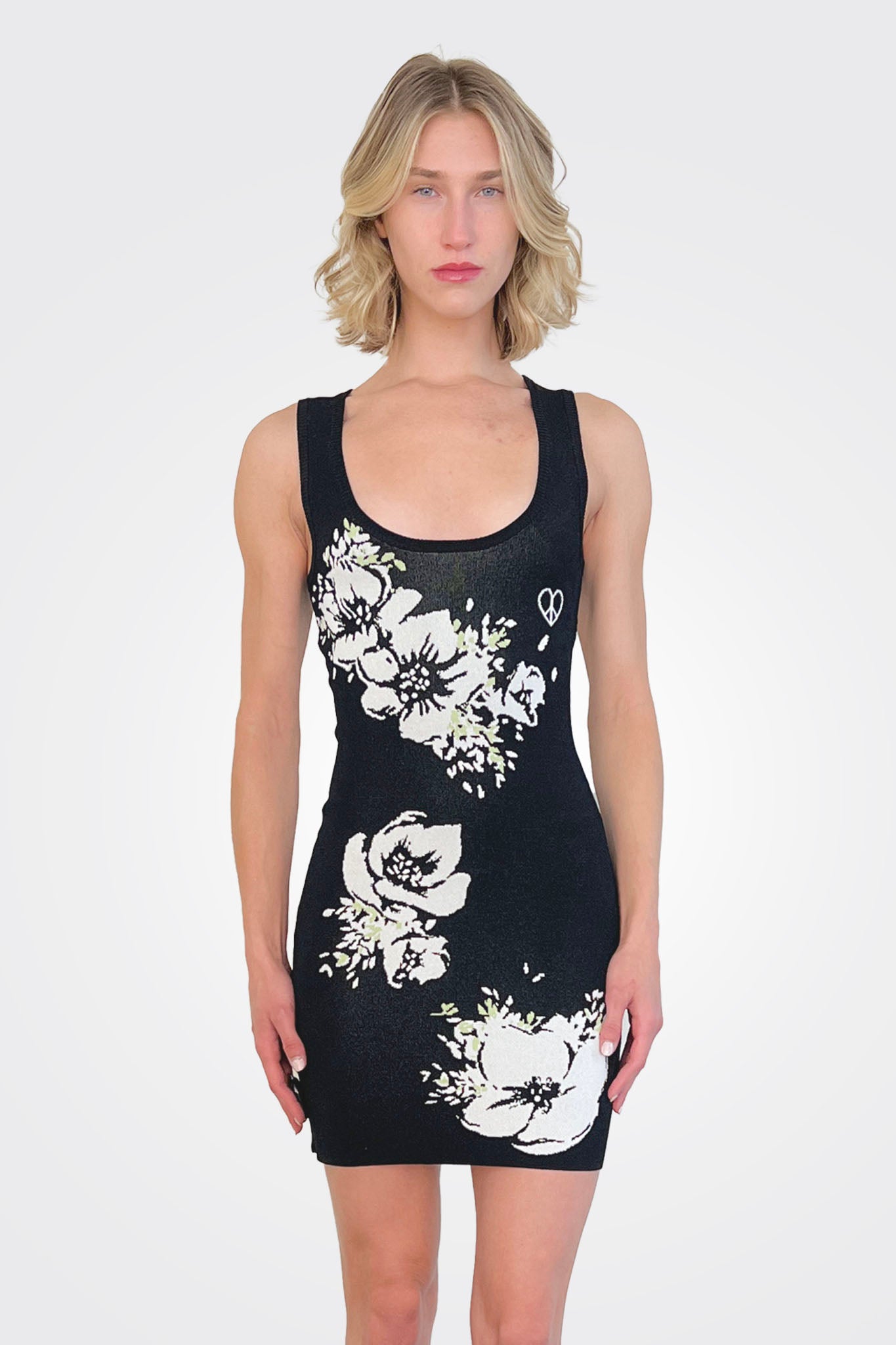 Mini Cutout Dress - Floral by Moschino — view 3