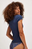 Most Wanted Cardi - Navy by Free People — view 3