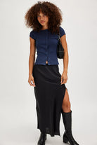 Most Wanted Cardi - Navy by Free People — alternate view