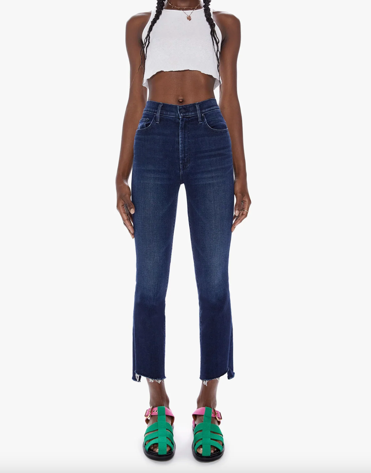 The Insider Crop Step Fray - Movin' On Up by MOTHER | 25 South Boutiques