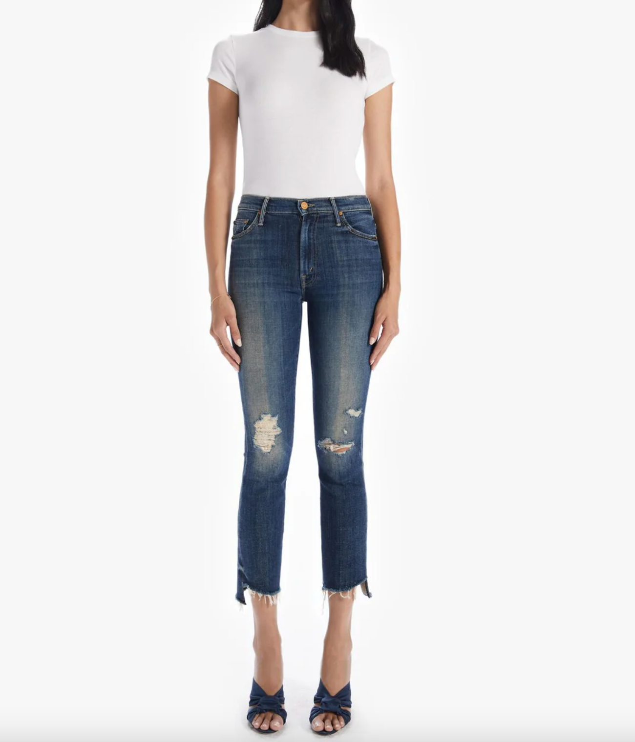 The Insider Crop Step Fray - Wicked Wildflower by MOTHER | 25 South Boutiques
