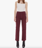 The Tripper Ankle Fray - Burgundy by MOTHER | 25 South Boutiques