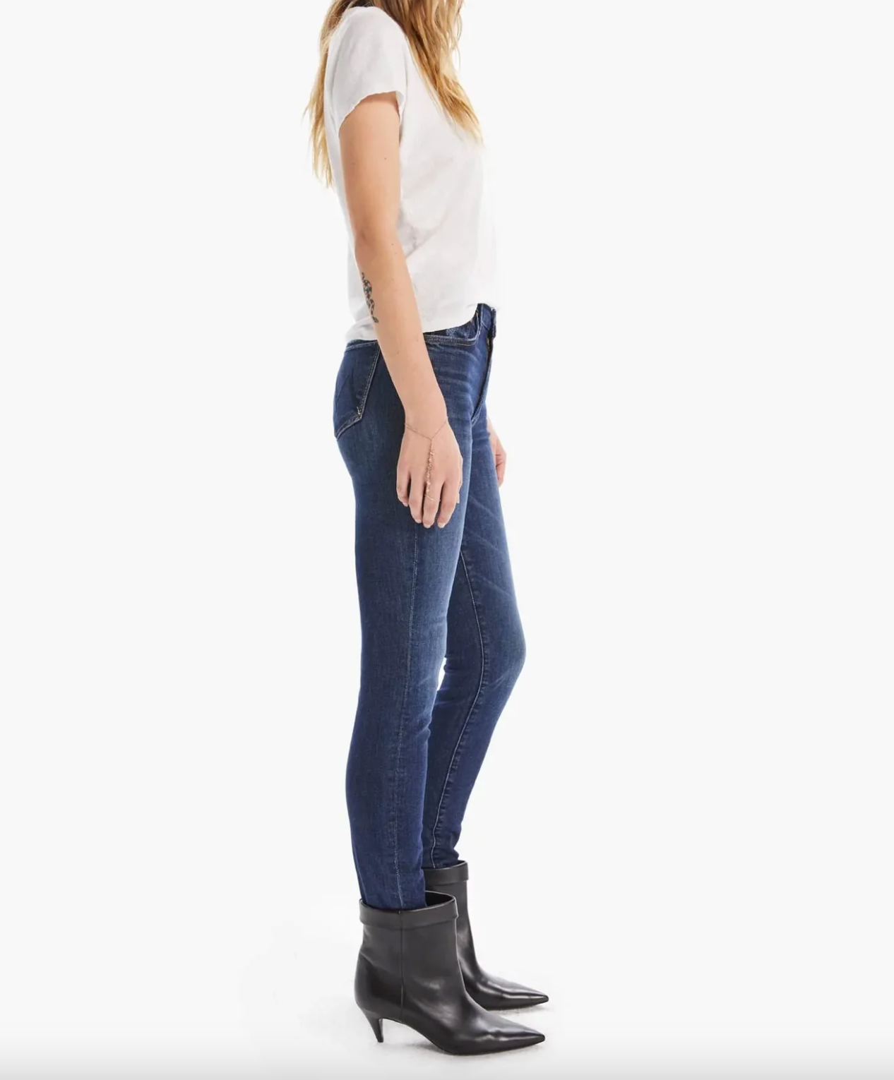 High Waisted Looker - Teaming Up by MOTHER — alternate view
